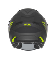Шолом nox з відкритою струменем n130 myst колір чорний/жовтий fluoресцентний матовий розмір s