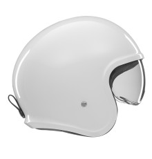 Nox premium open face helmet jet next суцільний колір білий глянець розмір l (темний козирок)