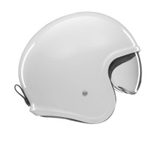 Nox premium open face helmet jet next суцільний колір білий глянець розмір l (темний козирок)