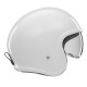 Nox premium open face helmet jet next суцільний колір білий глянець розмір m (темний козирок)