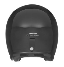 Nox premium шолом з відкритим обличчям jet next суцільний колір глянцевий чорний розмір m (темний козирок)