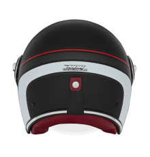 Nox promotion premium open helmet jet heritage line колір матовий чорний/червоний/білий розмір m