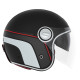 Nox promotion premium open helmet jet heritage line колір матовий чорний/червоний/білий розмір m