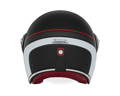 Nox promotion premium open helmet jet heritage line колір матовий чорний/червоний/білий розмір s