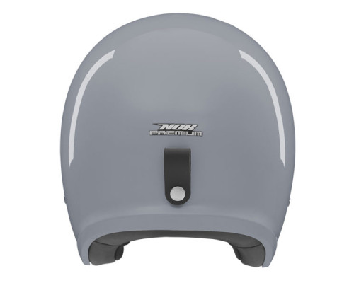 Nox promotion premium open face helmet jet next суцільний колір сірий глянець розмір m (темний козирок)
