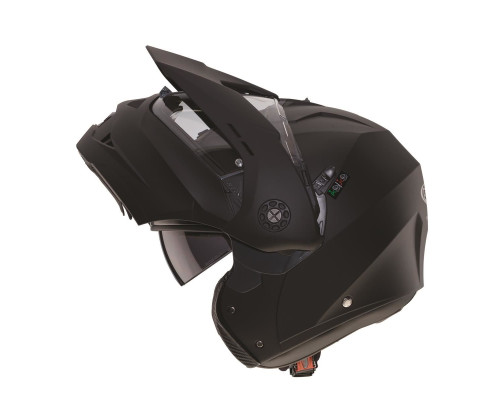 Щелепний шолом caberg enduro модель tourmax (pinlock) колір чорний матовий розмір s (5/5 зірок в тестах на різкість) p