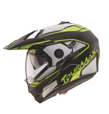 Щелепний шолом caberg enduro модель tourmax (pinlock) колір сірий матовий розмір l (5/5 зірок в різких тестах)