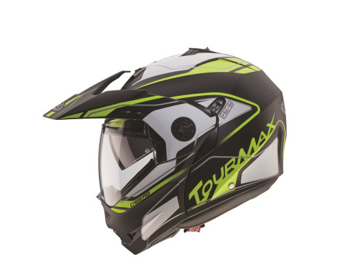 Щелепний шолом caberg enduro модель tourmax (pinlock) колір сірий матовий розмір l (5/5 зірок в різких тестах)
