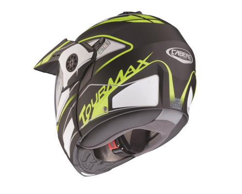 Щелепний шолом caberg enduro модель tourmax (pinlock) колір сірий матовий розмір xl (5/5 зірок в різких тестах)