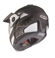 Щелепний шолом caberg enduro модель tourmax (pinlock) marathon колір матовий чорний/білий/сірий розмір xl