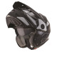 Щелепний шолом caberg enduro модель tourmax (pinlock) marathon колір матовий чорний/білий/сірий розмір xl
