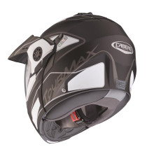 Щелепний шолом caberg enduro модель tourmax (pinlock) marathon колір матовий чорний/білий/сірий розмір xl