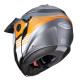 Щелепний шолом caberg enduro модель tourmax titan gun метал/помаранчевий/білий колір білий/помаранчевий/сірий матовий розмір m