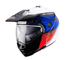 Щелепний шолом caberg enduro модель tourmax titan білий/синій/червоний колір білий/синій/червоний розмір m