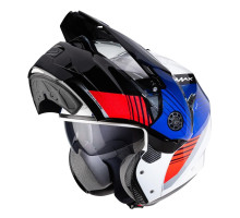 Щелепний шолом caberg enduro модель tourmax titan білий/синій/червоний колір білий/синій/червоний розмір xs