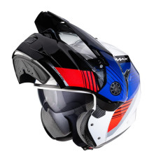Щелепний шолом caberg enduro модель tourmax titan білий/синій/червоний колір білий/синій/червоний розмір xs