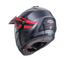 Щелепний шолом caberg enduro модель tourmax x sarabe колір матовий сірий/чорний/червоний розмір xl (пі UFOк в комплекті)