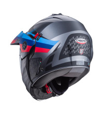 Щелепний шолом caberg enduro модель tourmax x sarabe колір матовий сірий/чорний/бмв кольори розмір xs (пі UFOк в комплекті)