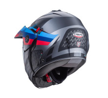 Щелепний шолом caberg enduro модель tourmax x sarabe колір матовий сірий/чорний/бмв кольори розмір xs (пі UFOк в комплекті)