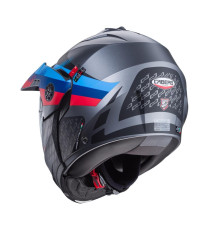 Щелепний шолом caberg enduro модель tourmax x sarabe колір матовий сірий/чорний/бмв кольори розмір xs (пі UFOк в комплекті)