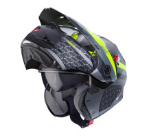 Щелепний шолом caberg enduro модель tourmax x sarabe колір матовий сірий/чорний/fluo жовтий розмір m (пі UFOк в комплекті)