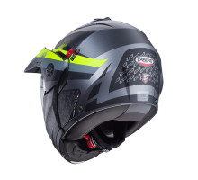 Щелепний шолом caberg enduro модель tourmax x sarabe колір матовий сірий/чорний/fluo жовтий розмір xl (пі UFOк в комплекті)