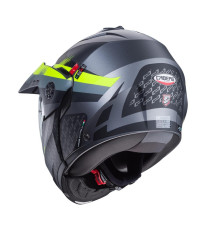 Щелепний шолом caberg enduro модель tourmax x sarabe колір матовий сірий/чорний/fluo жовтий розмір xs (пі UFOк в комплекті)