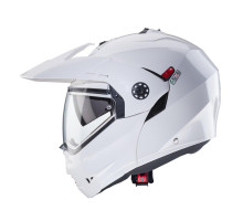 Відкидний щелепний шолом caberg enduro модель tourmax x суцільний колір білий глянець розмір l (пі UFOк в комплекті)