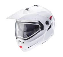 Відкидний щелепний шолом caberg enduro модель tourmax x суцільний колір білий глянцевий розмір m (пі UFOк в комплекті)