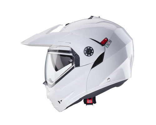 Відкидний щелепний шолом caberg enduro модель tourmax x суцільний колір білий глянець розмір xl (пі UFOк в комплекті)