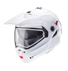 Відкидний щелепний шолом caberg enduro модель tourmax x суцільний колір білий глянець розмір xl (пі UFOк в комплекті)
