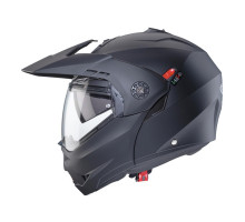 Відкидний щелепний шолом caberg enduro модель tourmax x суцільний матовий чорний розмір m (пі UFOк в комплекті)