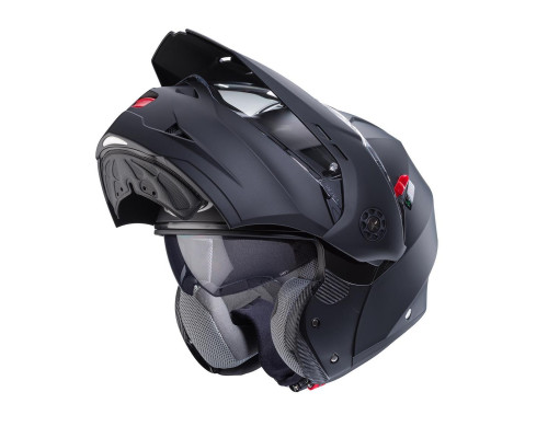 Відкидний щелепний шолом caberg enduro модель tourmax x суцільний колір матовий чорний розмір xl (пі UFOк в комплекті)