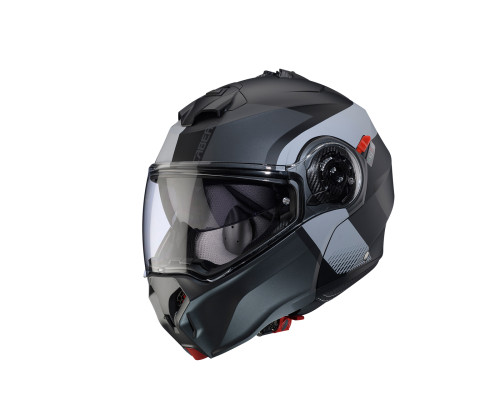 Щелепний шолом caberg модель duke evo indy колір сірий/чорний матовий розмір s (пі UFOк в комплекті)