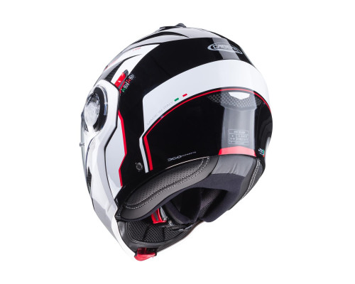 Щелепний шолом caberg модель duke evo move колір чорний/білий/червоний розмір xl (пі UFOк в комплекті)