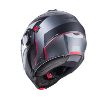 Щелепний шолом caberg модель duke evo move матовий сірий/чорний/червоний розмір l (замок в комплекті)