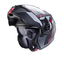 Щелепний шолом caberg модель duke evo move матовий сірий/чорний/червоний розмір s (штифтовий замок в комплекті)