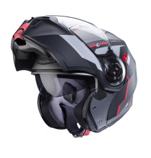 Щелепний шолом caberg модель duke evo move матовий сірий/чорний/червоний розмір s (штифтовий замок в комплекті)