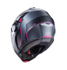 Щелепний шолом caberg модель duke evo move колір матовий сірий/чорний/фуксія (інтенсивний відтінок рожевого) розмір s (пі UFOк в комплекті)