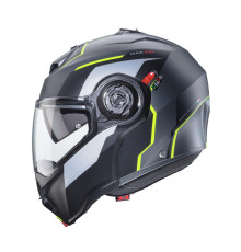 Щелепний шолом caberg модель duke evo move колір матовий сірий/чорний/fluo жовтий розмір xl (пін-лок в комплекті)