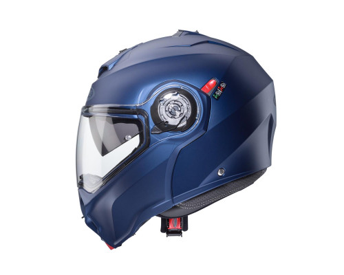 Відкидний щелепний шолом caberg модель duke evo однотонний матовий синій (YAMAHA) розмір xl (замок в комплекті)