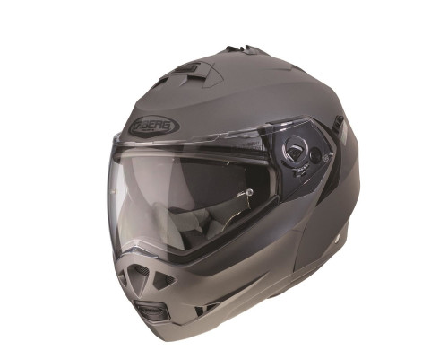 Щелепний шолом caberg модель duke ii (пі UFOк) матово-сірий (5/5 зірок в тестах на різкість) розмір xl