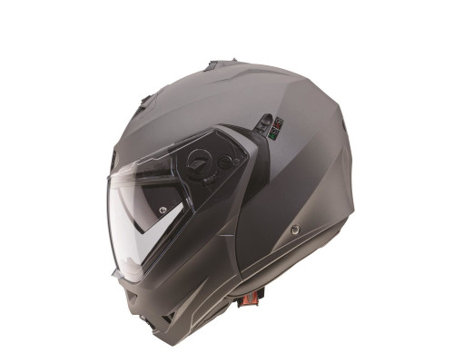 Щелепний шолом caberg модель duke ii (пі UFOк) матово-сірий (5/5 зірок в тестах на різкість) розмір xs