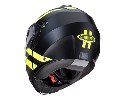 Щелепний шолом caberg модель duke ii superlegend матовий чорний/жовтий fluo колір матовий чорний/жовтий fluo розмір l