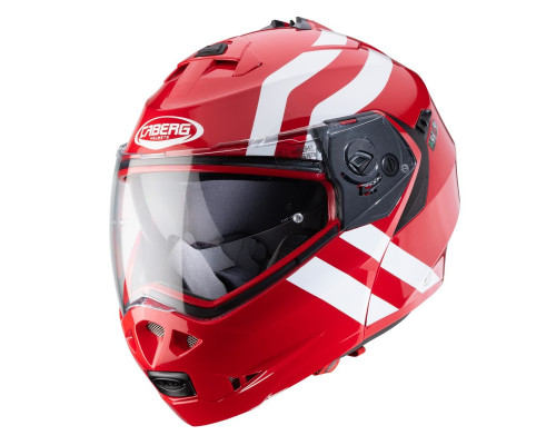 Щелепний шолом caberg модель duke ii superlegend red/white колір червоний/білий розмір m