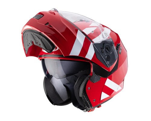 Щелепний шолом caberg модель duke ii superlegend red/white колір червоний/білий розмір m