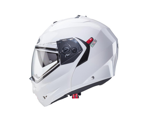 Щелепний шолом caberg модель duke x суцільний колір білий глянець розмір xs (пі UFOк в комплекті)