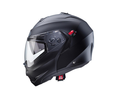 Щелепний шолом caberg модель duke x суцільний матовий чорний колір розмір l (пі UFOк в комплекті)