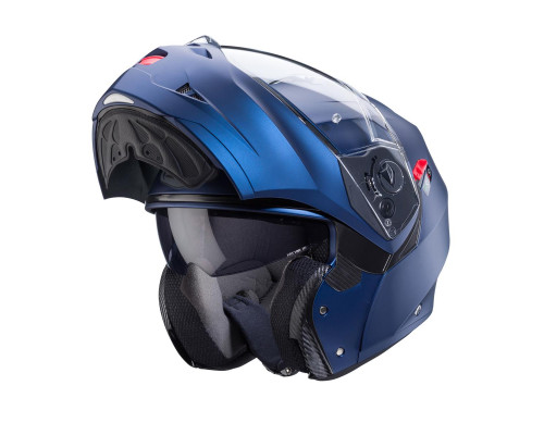 Відкидний щелепний шолом caberg модель duke x solid матовий blue (YAMAHA) розмір l (замок входить до комплекту)