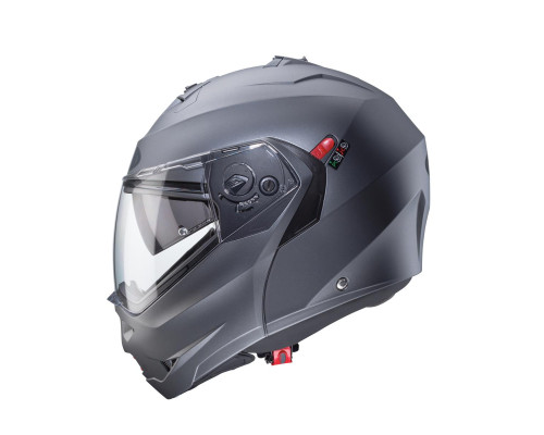 Щелепний шолом caberg модель duke x суцільний матовий сірий колір розмір l (пі UFOк в комплекті)